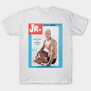 JR JUNIOR Second Annual feat Patrik Berglund - Vintage Physique Muscle Male Model Magazine Cover T-Shirt